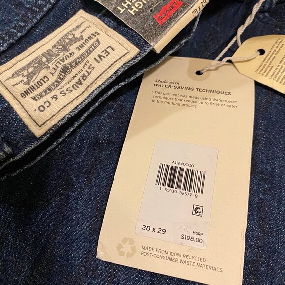 LEVI'S : Wellthread 70's High Rise Straight Fit Women's Jeans (Size: 28x29) NWT - Picture 7 of 12
